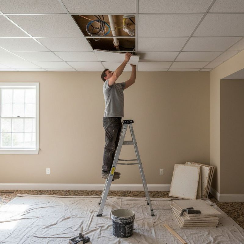 Local Acoustic Ceiling Repair pros at work